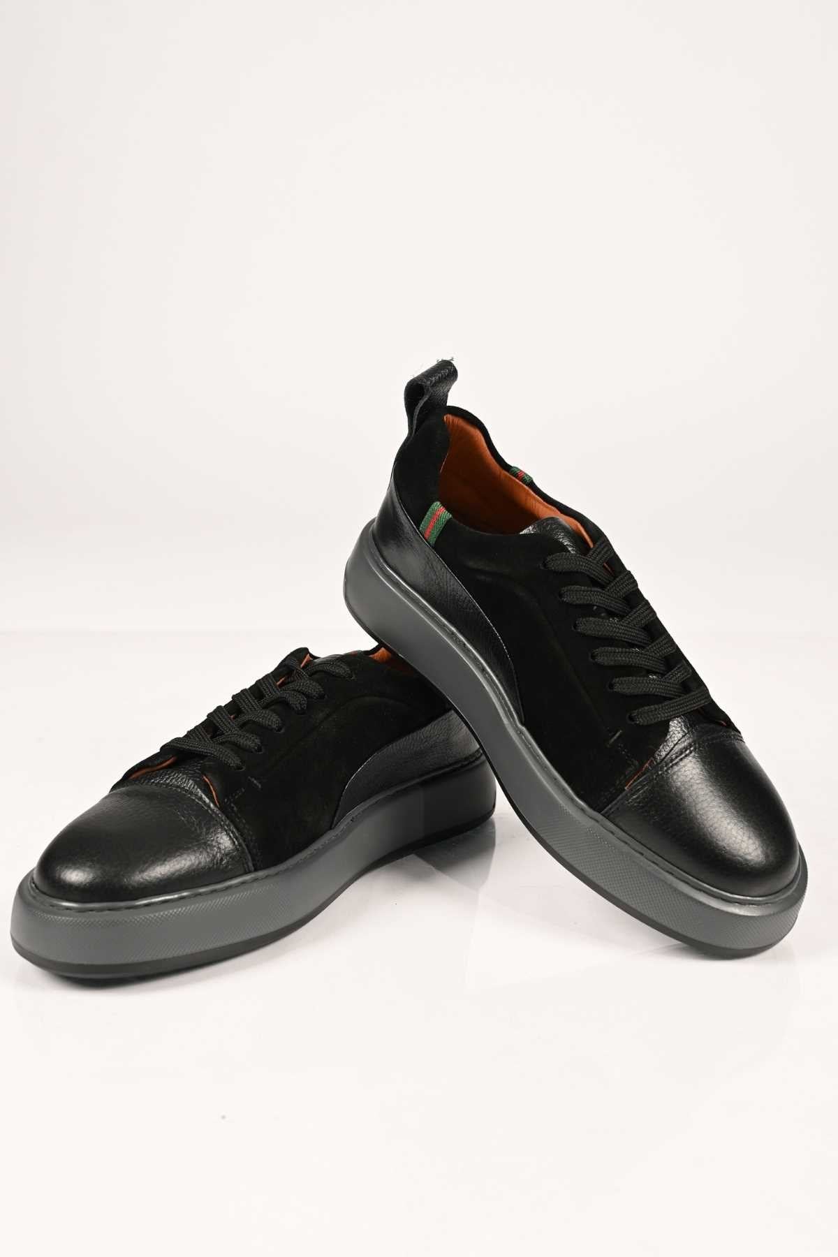 Bestello Lace-Up Genuine Leather EVA Sole Sneakers 174-22034 Men's Shoes