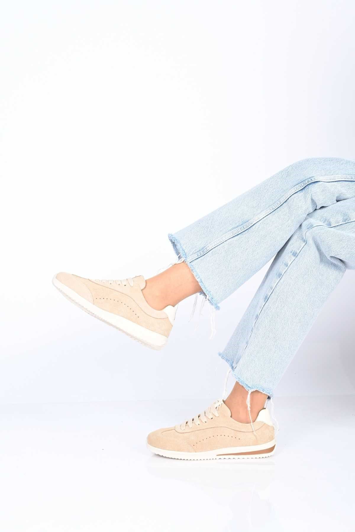 Bestello Lace-Up EVA Sole Genuine Leather Sneakers 338-7110 Women's Shoes