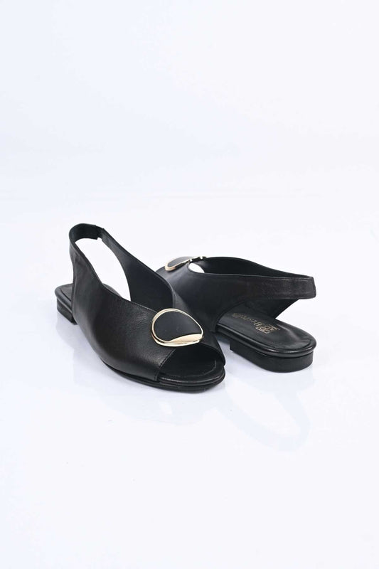 Bestello Genuine Leather Open-Toe Sandals with Buckle, Slip-On, Jurdan Sole 342-939 Women's Sandals