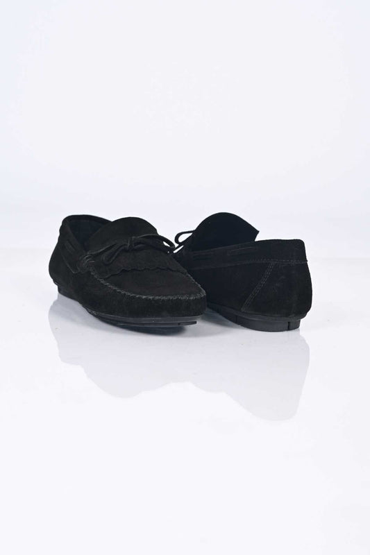 Bestello Slip-On Loafer with Bow, Genuine Leather, Polyurethane Sole, Men's Shoes 028-2065