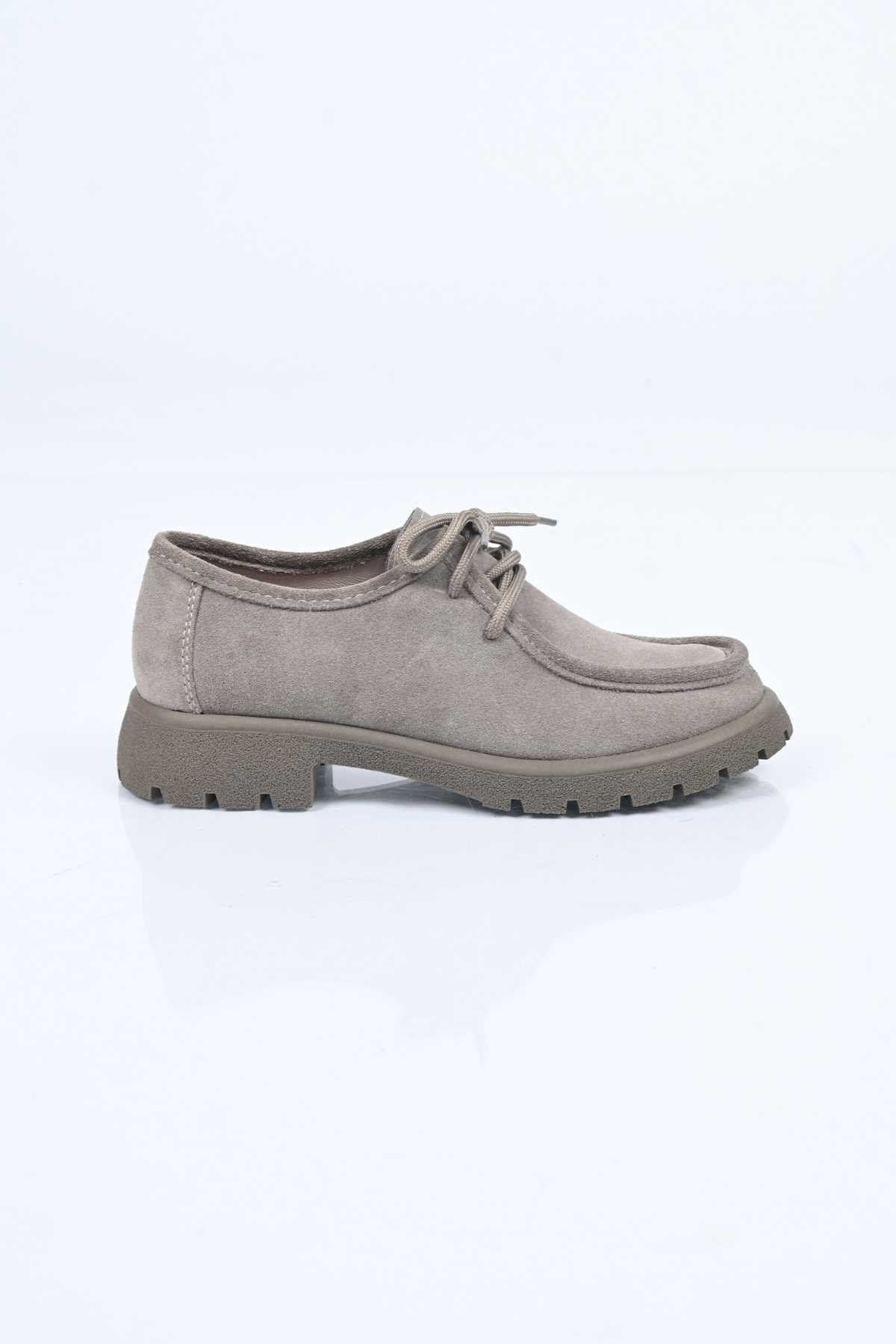 Bestello Lace-Up Genuine Leather Loafers with Thermo Sole 345-4247 Women's Shoes