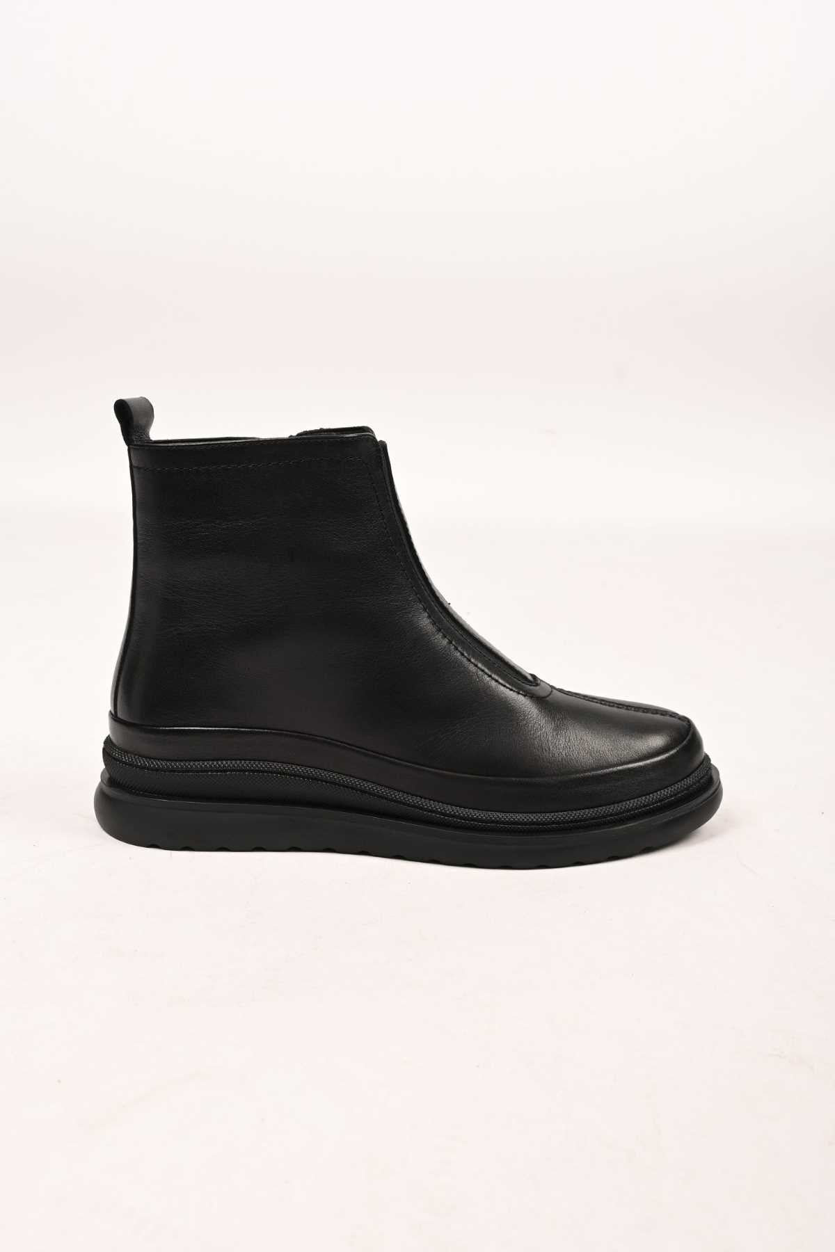 Bestello Slip-On Zip-Up Genuine Leather Comfort Boots with Thermo Sole 336-01240 Women's Boots