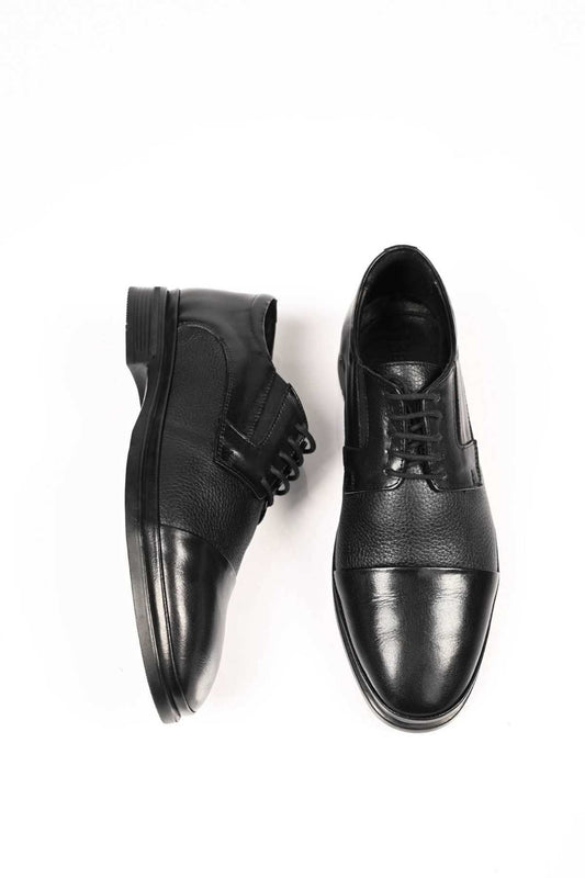 Bestello Lace-Up Genuine Leather Comfort Shoes with Rubber Sole 333-1490 Men's Shoes