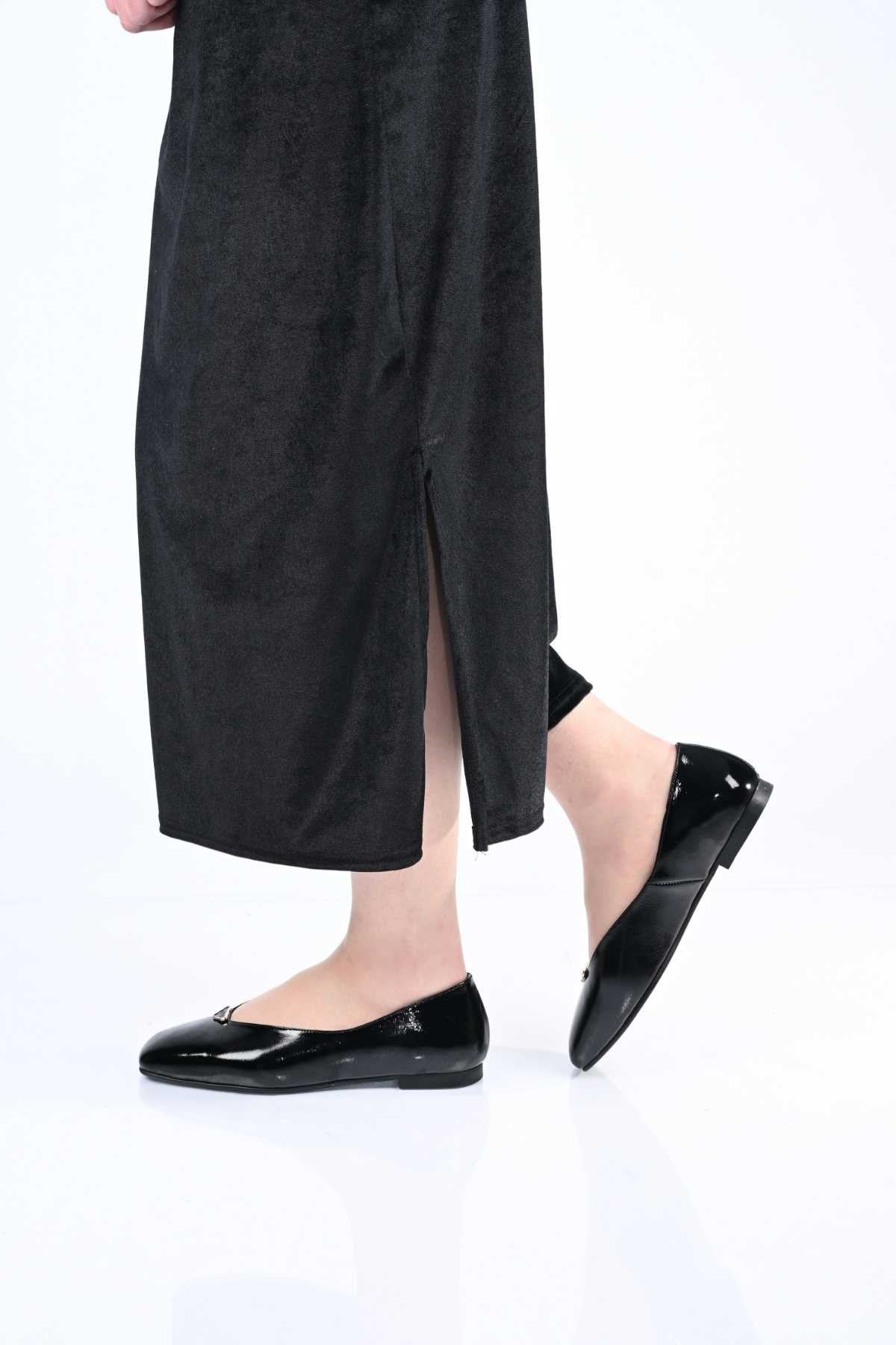 Bestello Genuine Leather Slip-On Ballet Flats with Buckle and Jurdan Sole 342-014 Women's Shoes