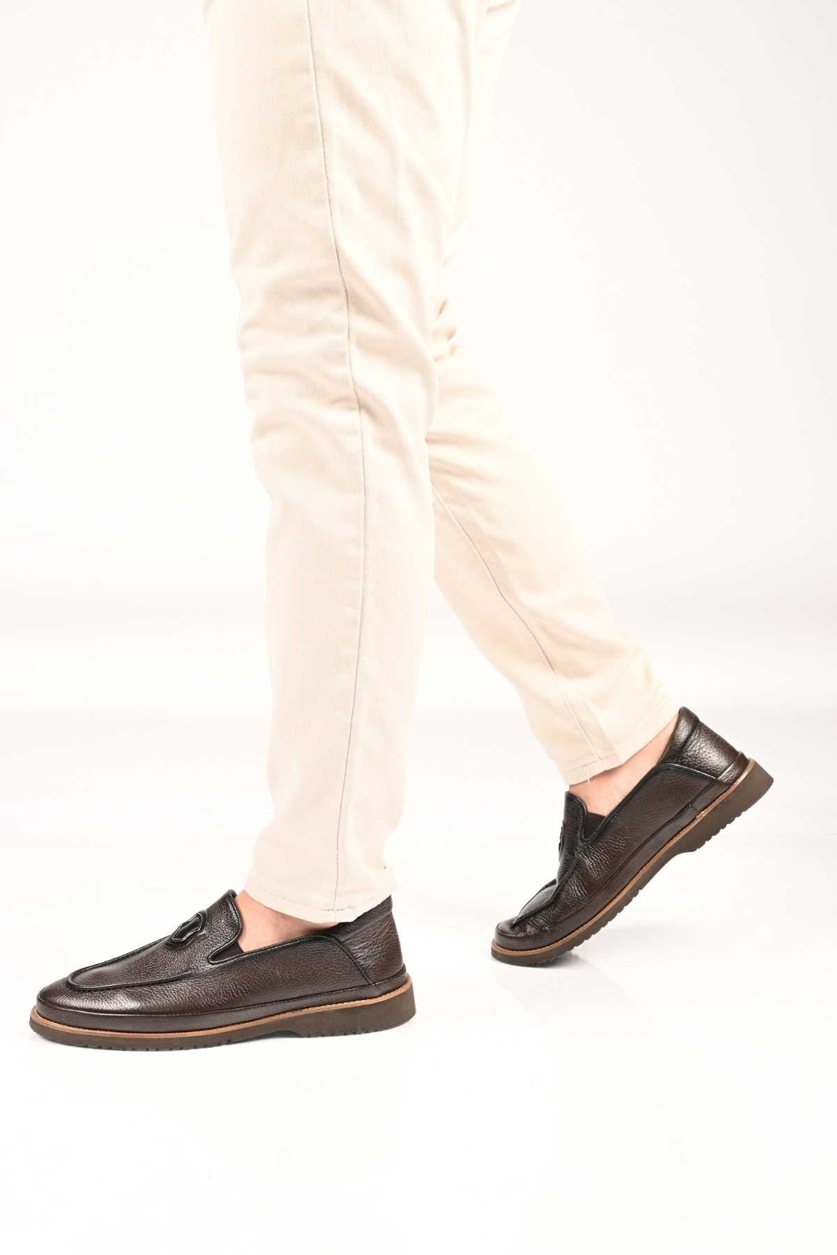 Bestello Slip-On Genuine Leather Casual Shoes with EVA Sole 333-03 Men's Shoes