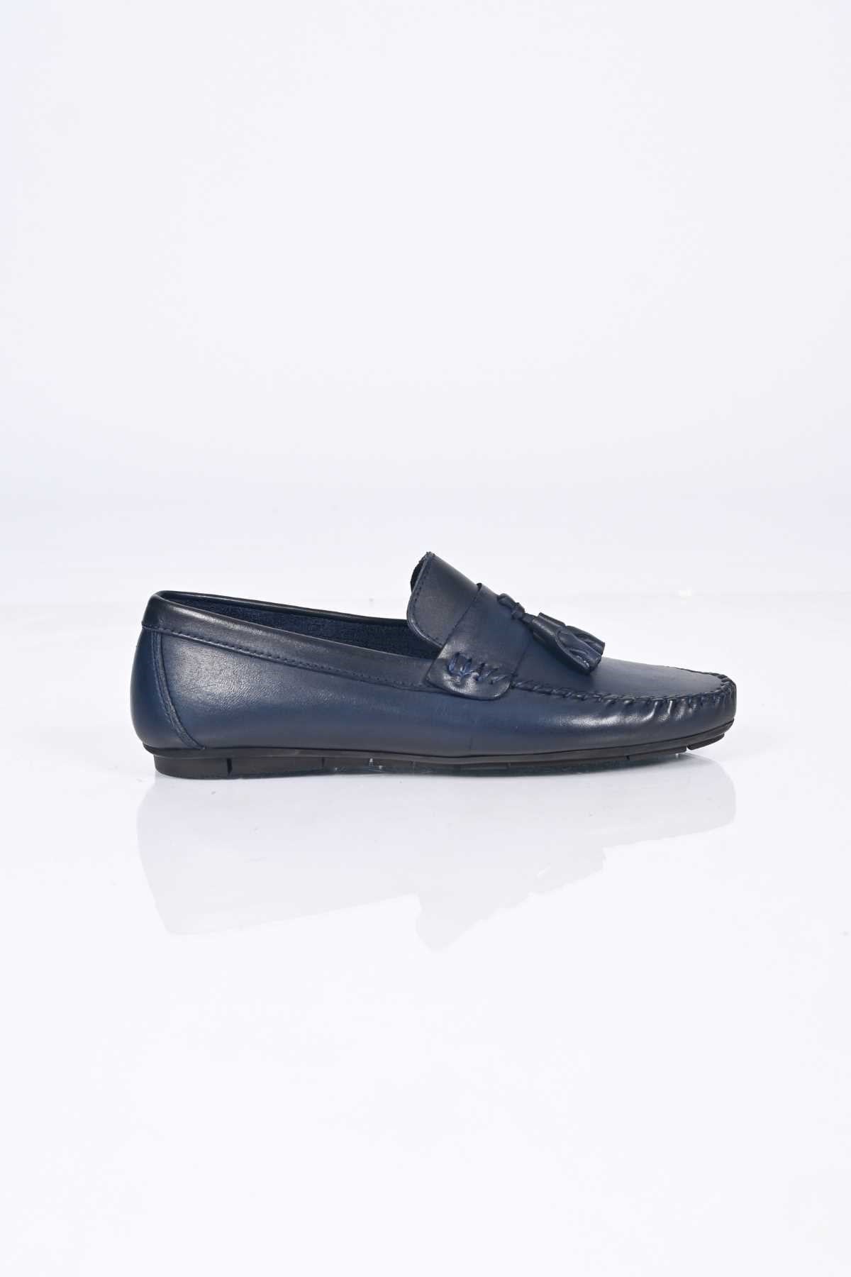 Bestello Genuine Leather Loafers with Tassels, Slip-On, Polyurethane Sole, 028-2021-26Y Men's Shoes