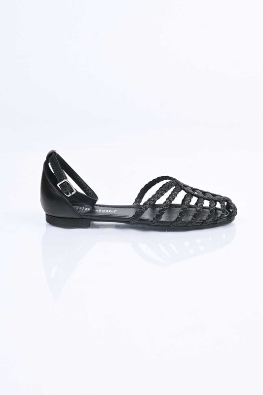 Bestello Braided TPU Sole Genuine Leather Closed-Back Sandal 344-114-261002 Women's Sandal