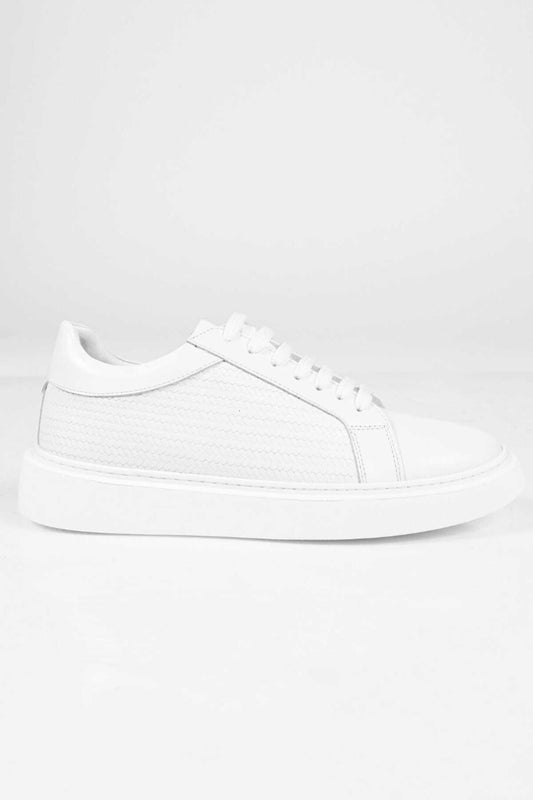 Bestello Lace-Up Genuine Leather Sneakers with EVA Sole 174-22053 Men's Shoes