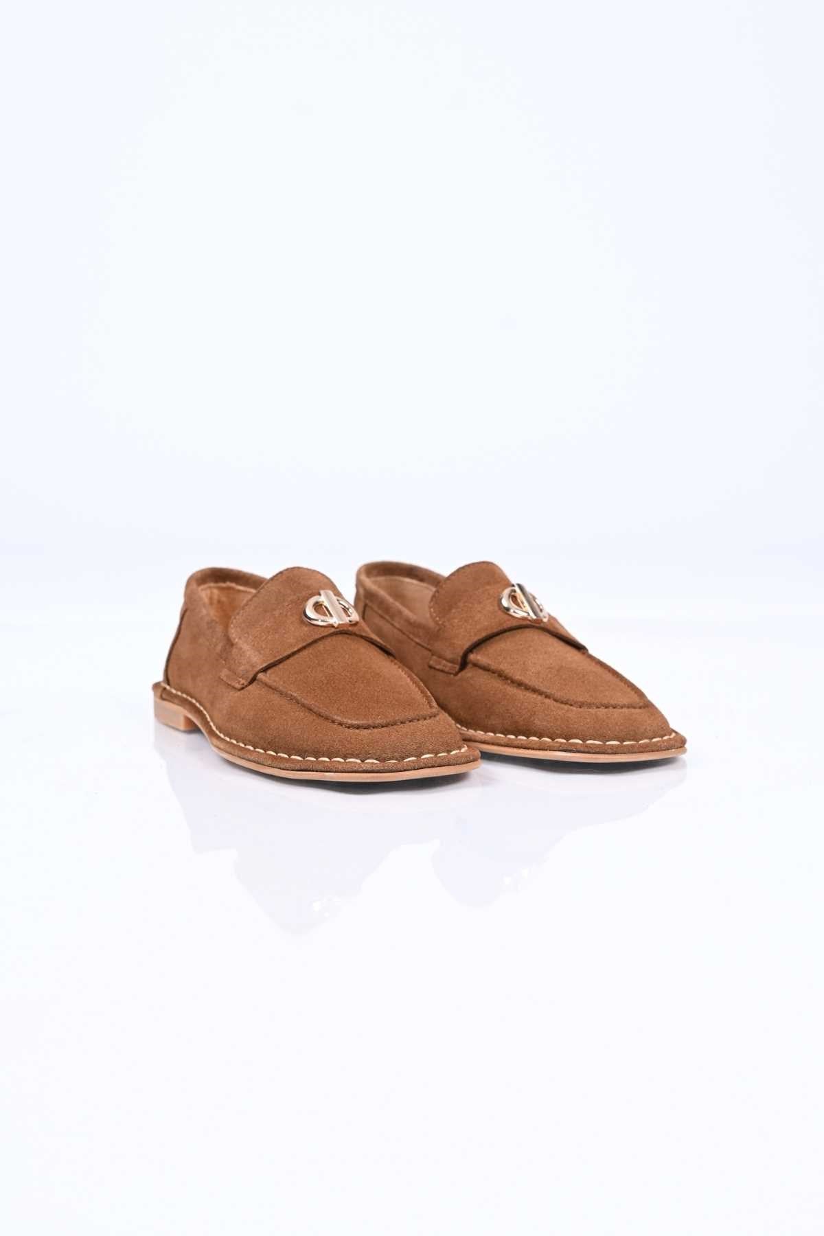 Bestello Genuine Leather Loafer with Buckle, Slip-On, Thermo Sole 332-25518 Women's Shoes