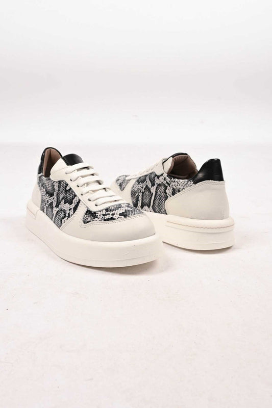 Bestello Lace-Up Genuine Leather Sneakers with Thermo Sole 101-FARBI-52 Women's Shoes