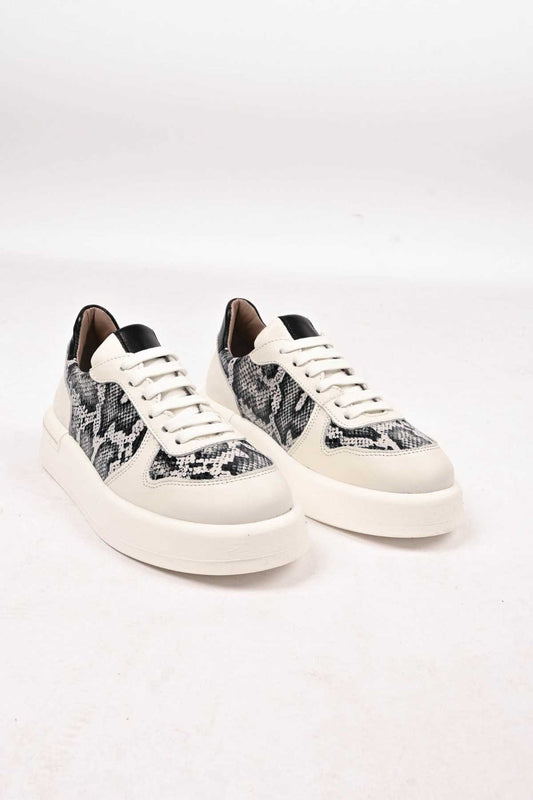 Bestello Lace-Up Genuine Leather Sneakers with Thermo Sole 101-FARBI-52 Women's Shoes