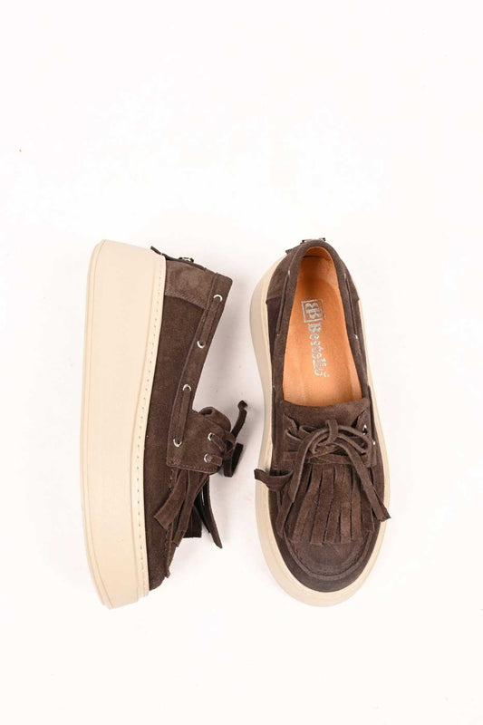 Bestello Slip-On Tassel Genuine Leather Casual Women's Shoes with Poly Sole 334-7877-35 Women's Shoes