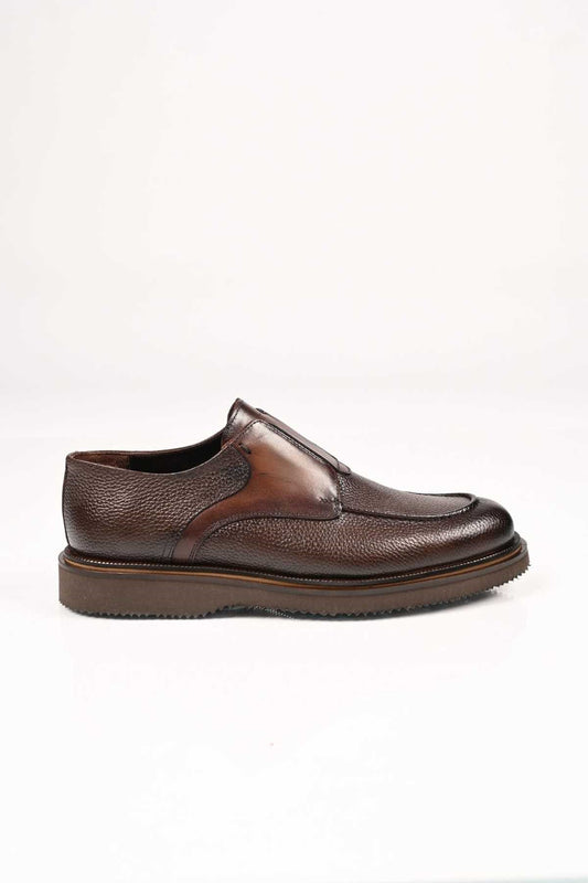 Bestello Slip-On Genuine Leather Loafers with Elastic and EVA Sole 172-65114 Men's Shoes
