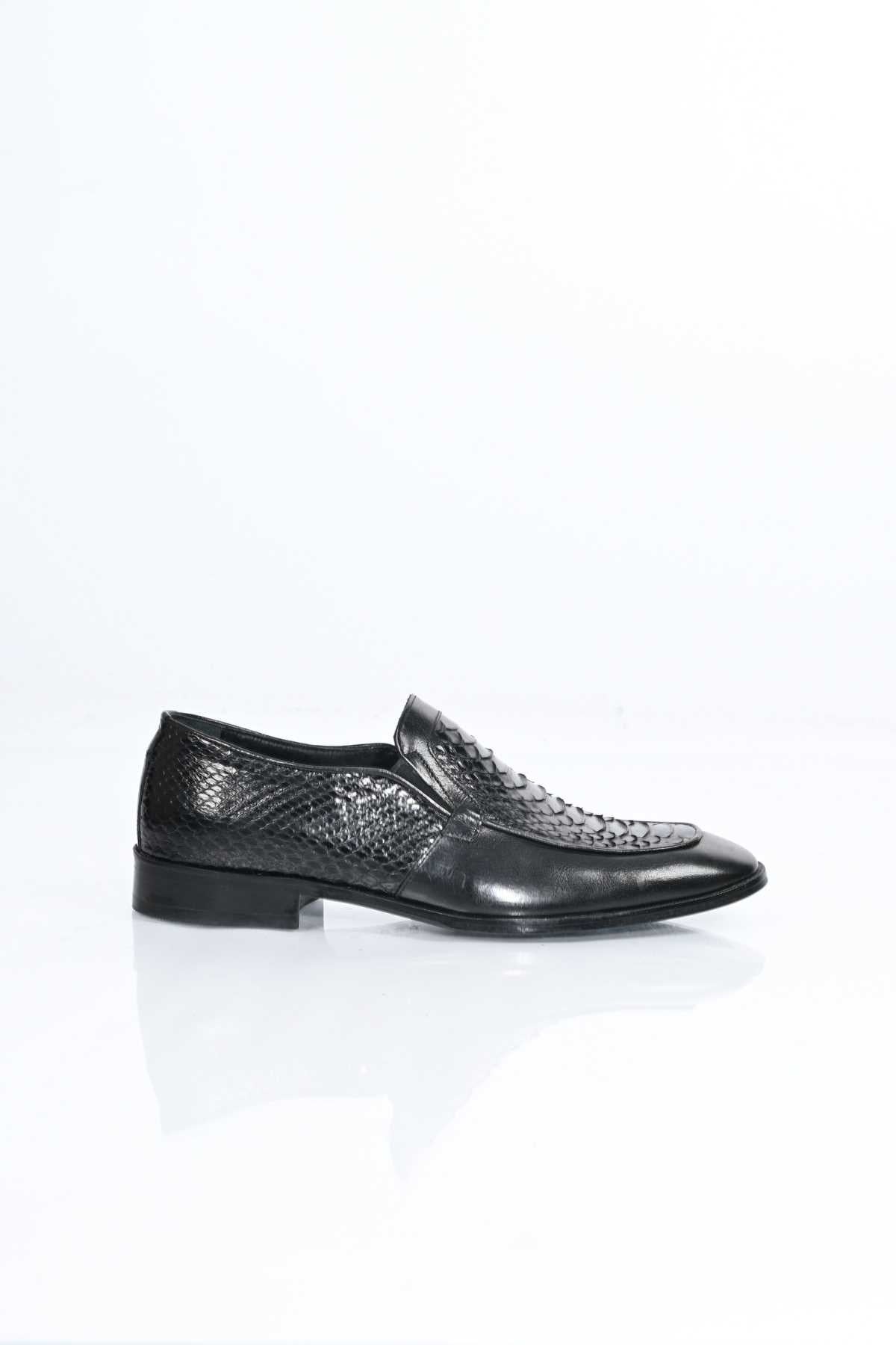 Bestello Slip-On Genuine Python Leather Classic Shoes with Leather Sole 333-28705 Men's Shoes