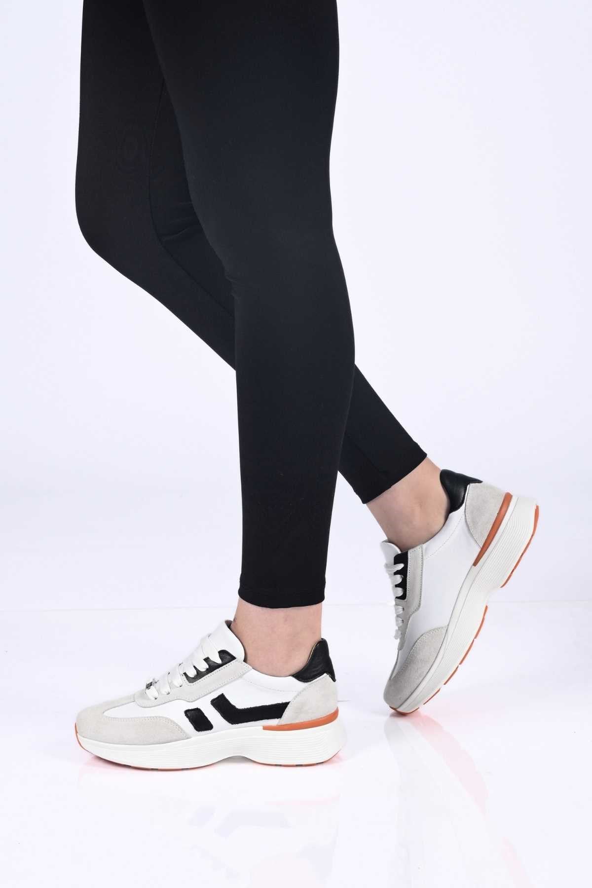 Bestello Lace-Up Genuine Leather Sneakers with Thermo Sole 338-7102 Women's Shoes