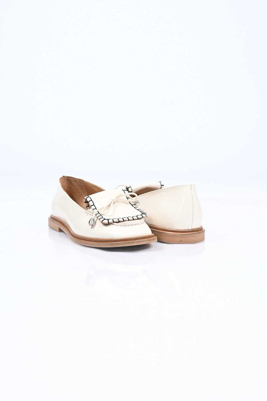 Bestello Laceless Loafer with Saddle Detail, Genuine Leather, Patent Finish, Jurdan Sole, 332-26146 Women's Shoes