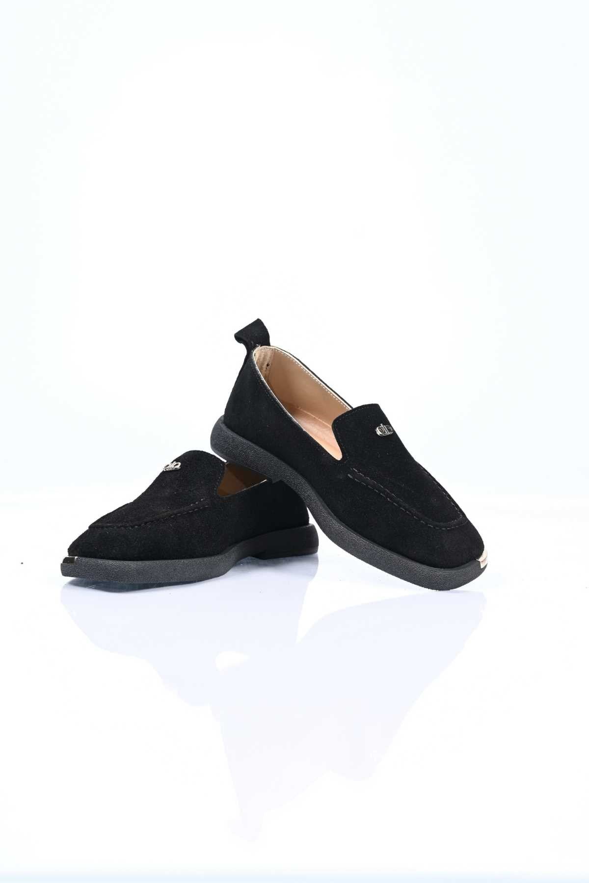 Bestello Slip-On Loafer with Buckle Detail, Thermo Sole, Genuine Leather, 338-7086 Women's Shoes