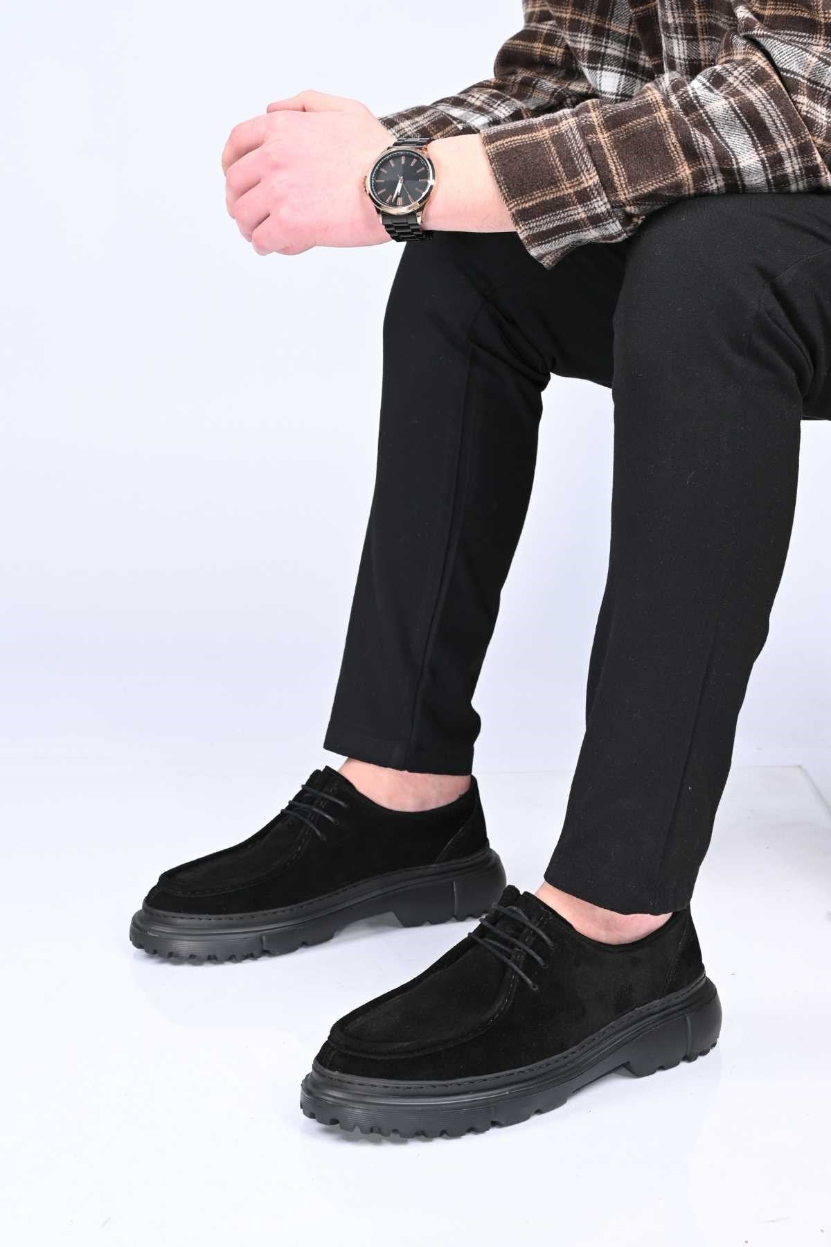Bestello Lace-Up Genuine Leather Casual Men's Shoes with EVA Sole 179-100