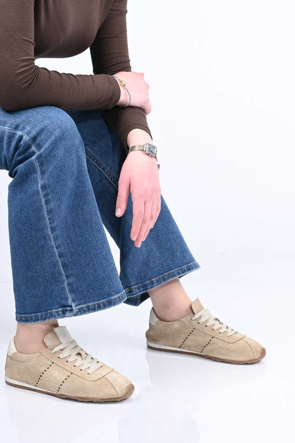 Bestello Lace-Up Genuine Leather Sneakers with Thermo Sole 341-0138 Women's Shoes