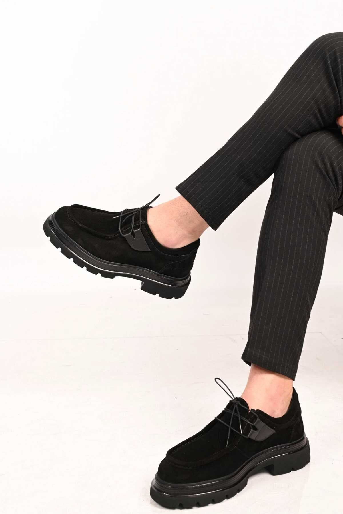 Bestello Lace-Up Genuine Leather Casual Men's Shoes with EVA Sole 172-64190