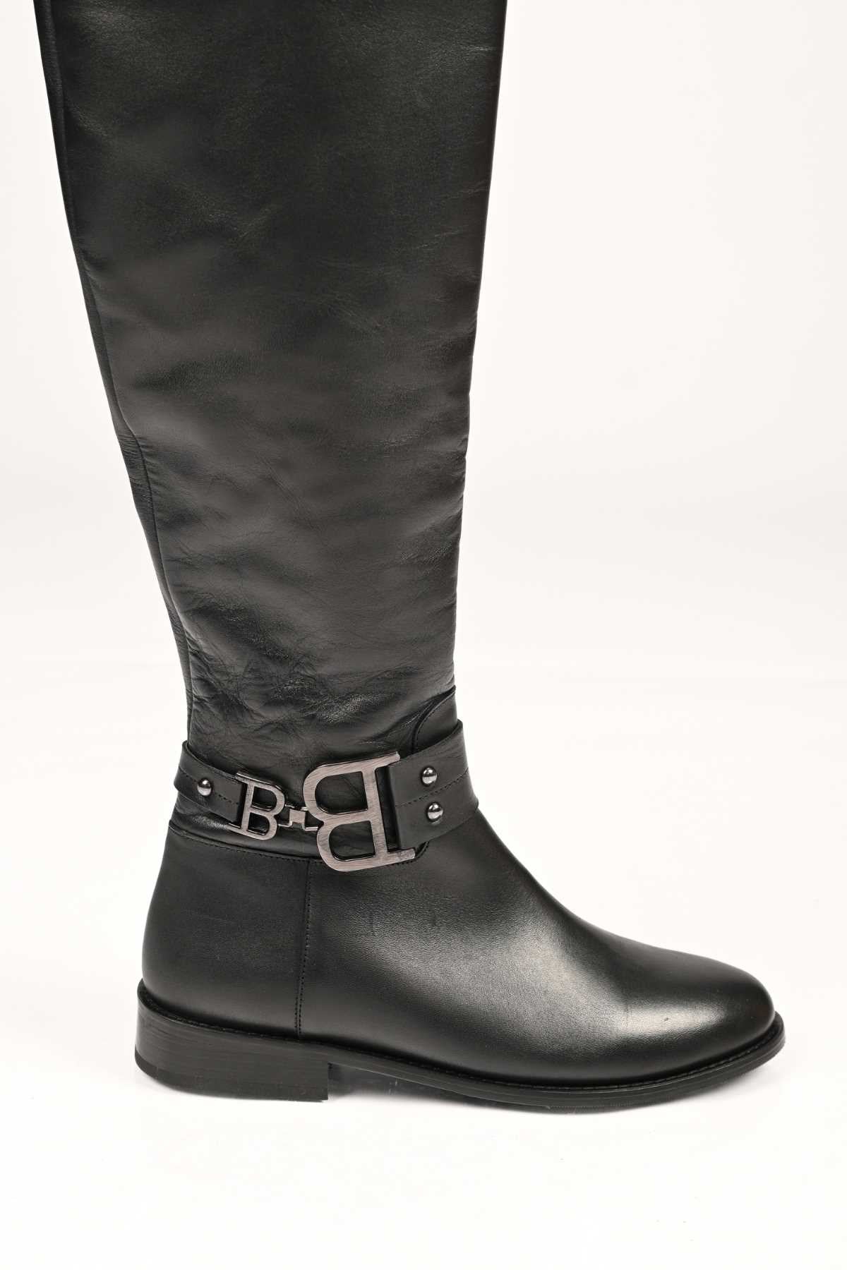 Bestello Slip-On Zip-Up Genuine Leather Boots with Jordan Sole 334-2500 Women's Boots