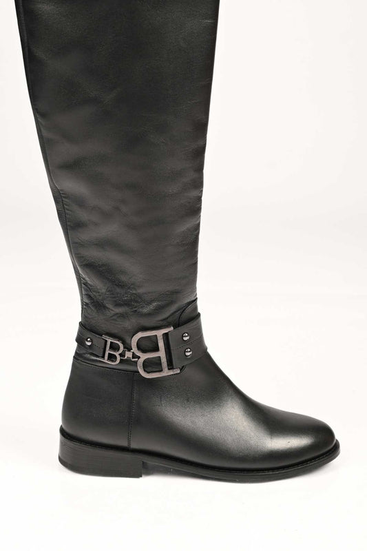 Bestello Slip-On Zip-Up Genuine Leather Boots with Jordan Sole 334-2500 Women's Boots