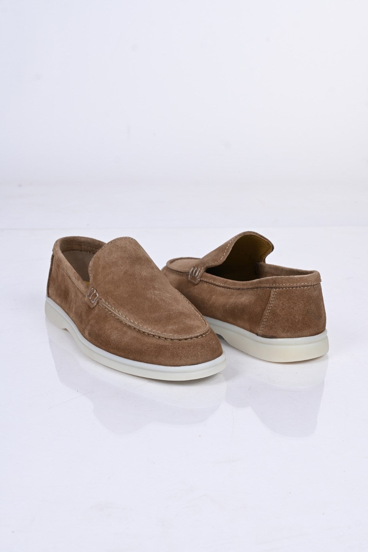 Bestello Slip-On Genuine Leather Loafers with Rubber Sole 028-2000 Men's Shoes