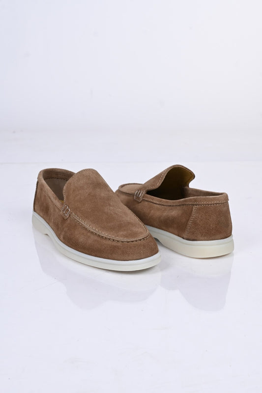 Bestello Slip-On Genuine Leather Loafers with Rubber Sole 028-2000 Men's Shoes
