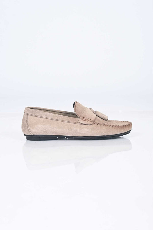 Bestello Genuine Leather Loafers for Men, Slip-On with Tassels and Polyurethane Sole, Model 028-2022-26Y