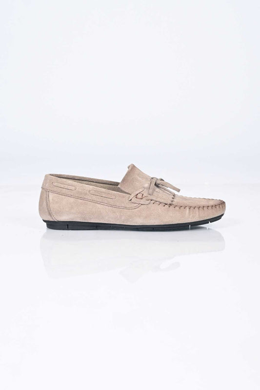 Bestello Slip-On Loafer with Bow, Genuine Leather, Polyurethane Sole, Men's Shoes 028-2065