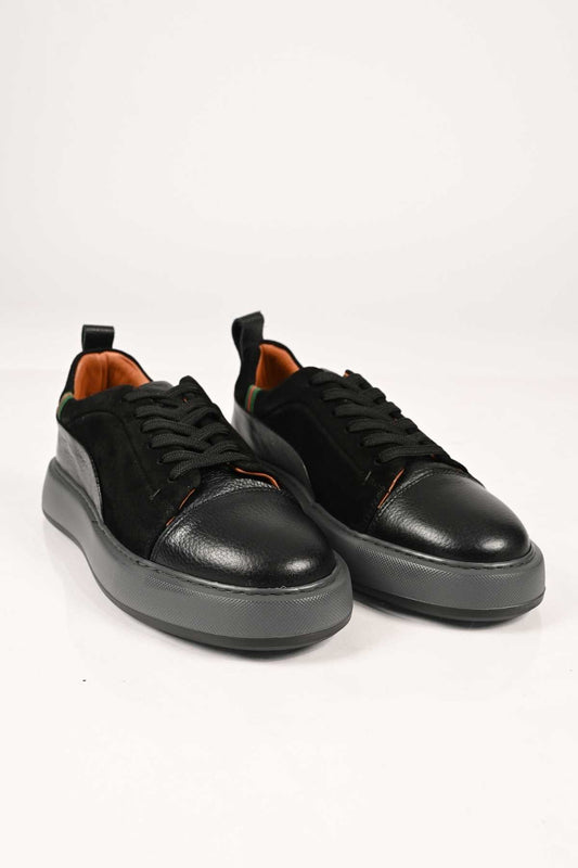 Bestello Lace-Up Genuine Leather EVA Sole Sneakers 174-22034 Men's Shoes