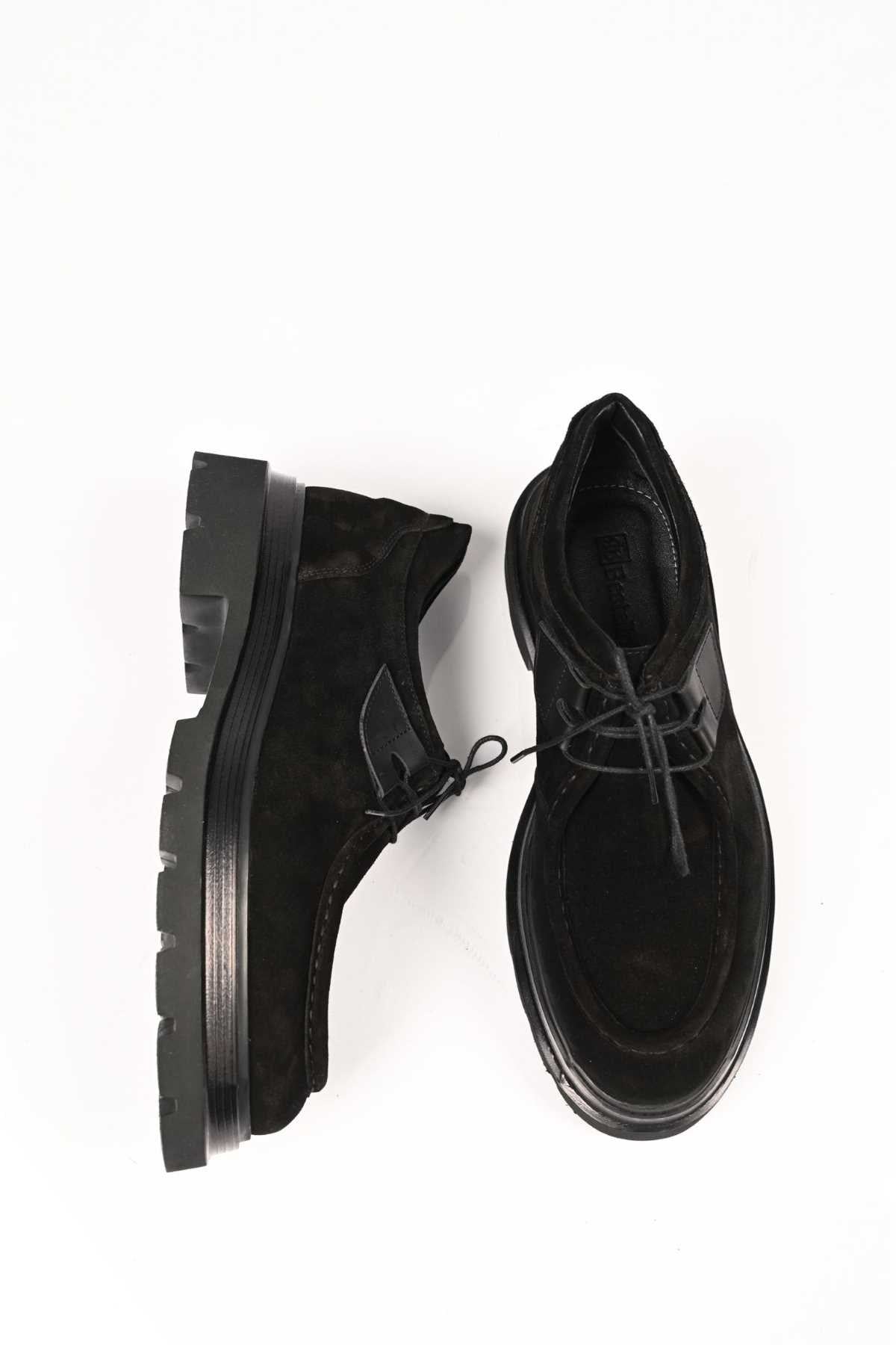 Bestello Lace-Up Genuine Leather Casual Men's Shoes with EVA Sole 172-64190