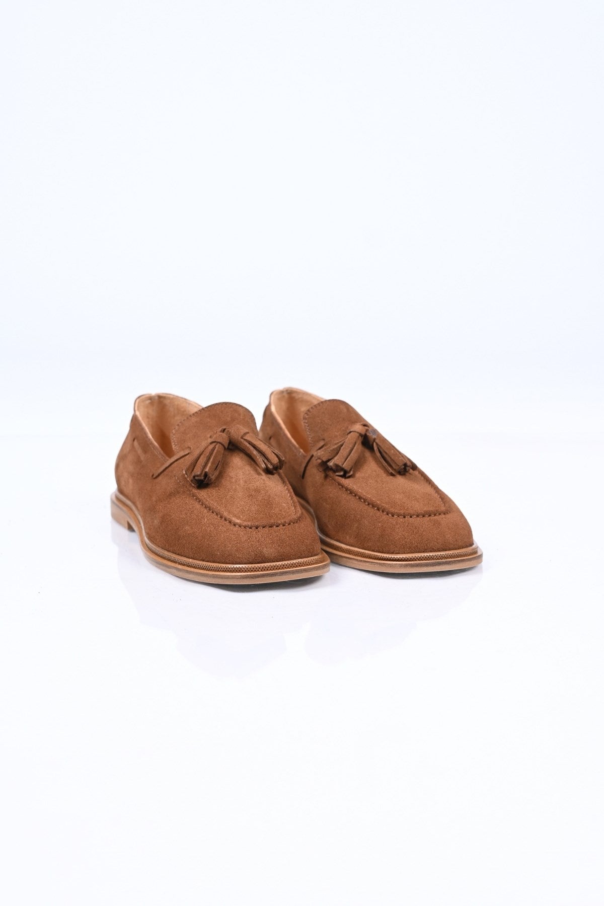 Bestello Genuine Leather Loafer with Tassels, Slip-On, Jordan Sole 332-26175 Women's Shoes