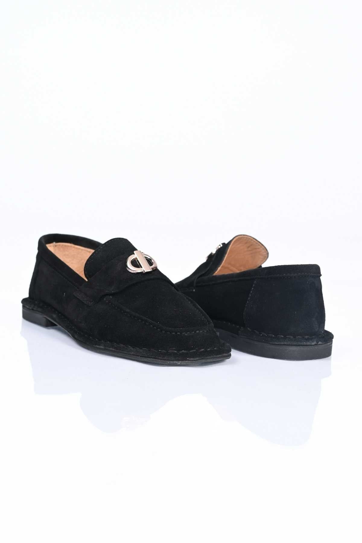 Bestello Genuine Leather Loafer with Buckle, Slip-On, Thermo Sole 332-25518 Women's Shoes