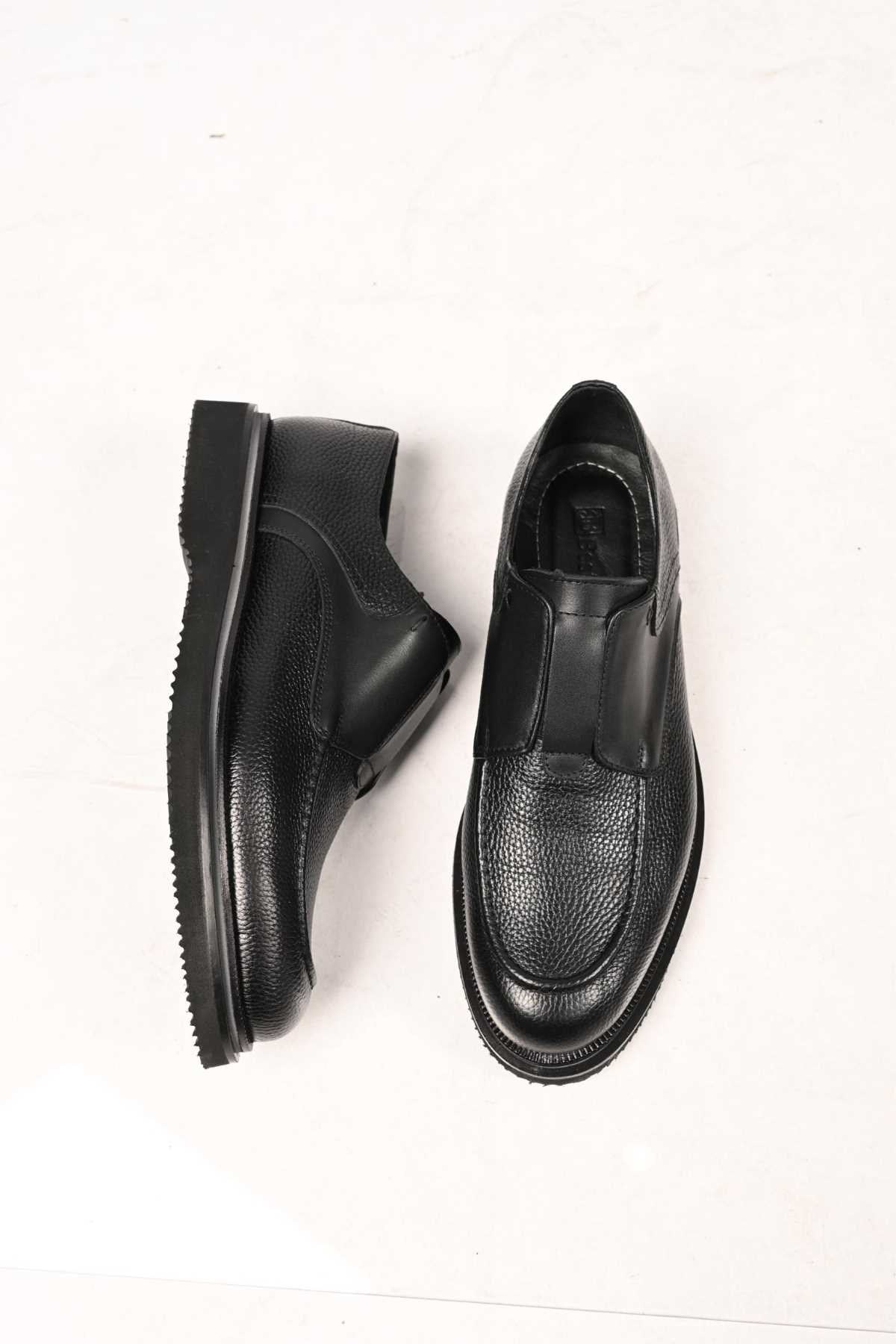 Bestello Slip-On Genuine Leather Loafers with Elastic and EVA Sole 172-65114 Men's Shoes
