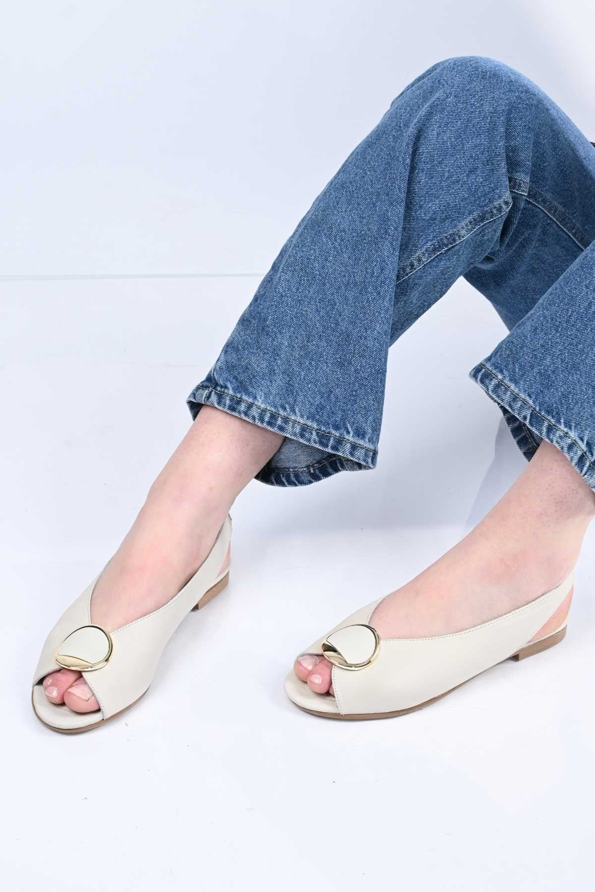Bestello Genuine Leather Open-Toe Sandals with Buckle, Slip-On, Jurdan Sole 342-939 Women's Sandals