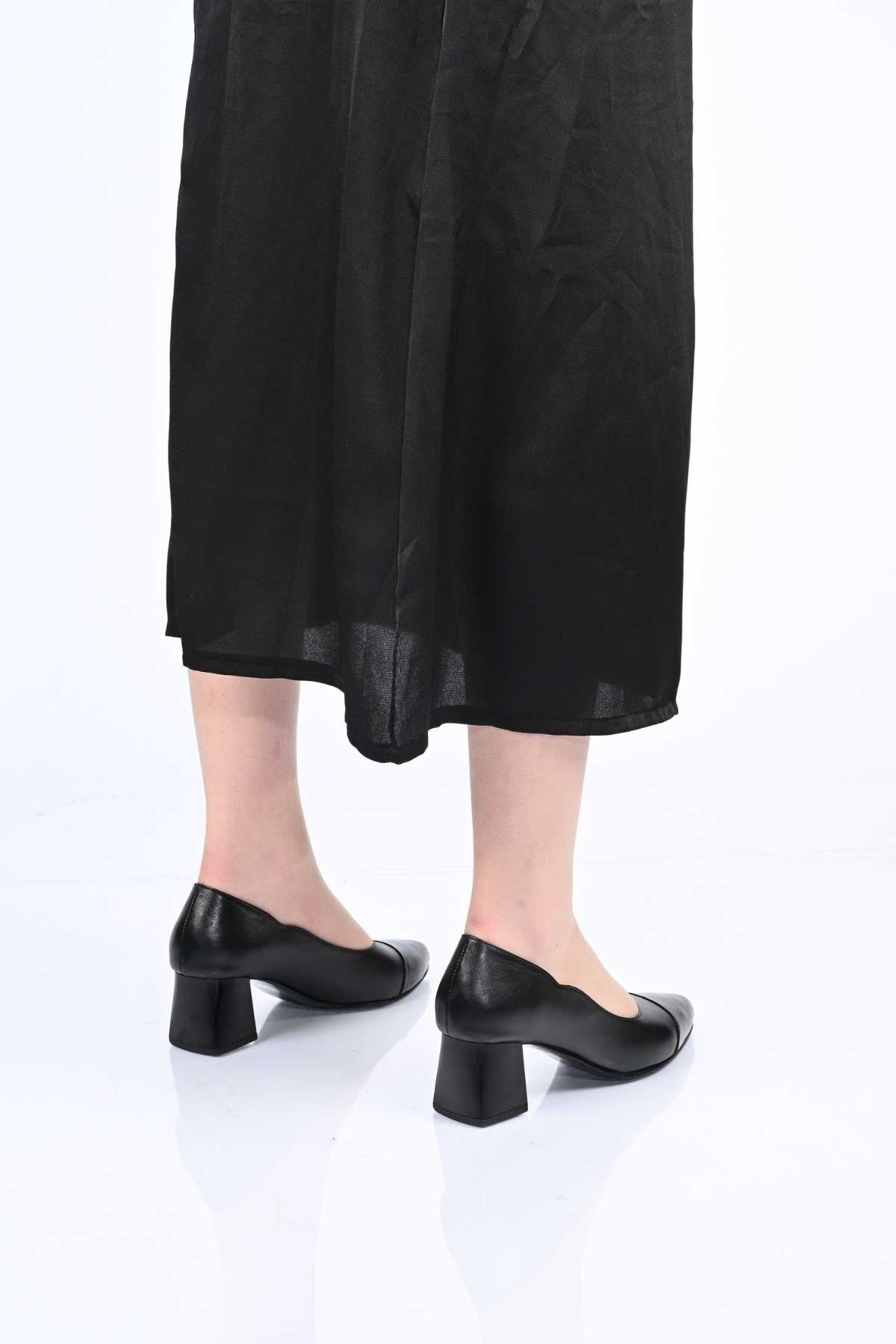 Bestello Genuine Leather Slip-On Shoes with Neolite Sole and Thick Heel 342-536 Women's Shoes