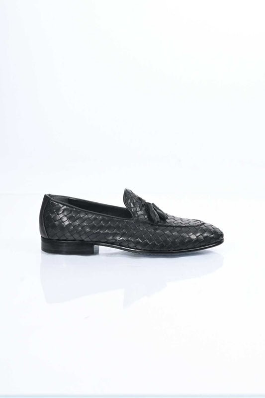 Bestello Slip-On Tassel Braided Genuine Leather Classic Shoes with Neolite Sole 333-2357 Men's Shoes