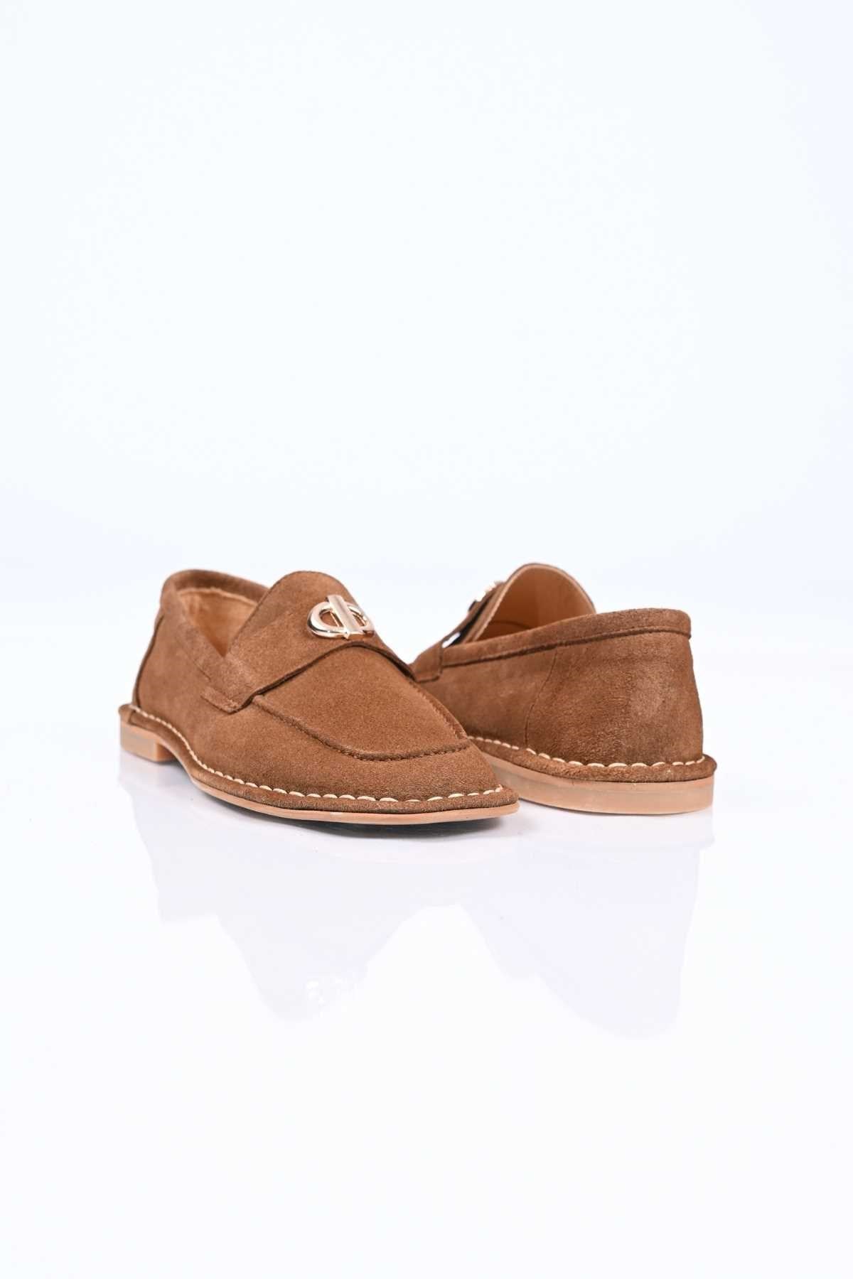 Bestello Genuine Leather Loafer with Buckle, Slip-On, Thermo Sole 332-25518 Women's Shoes