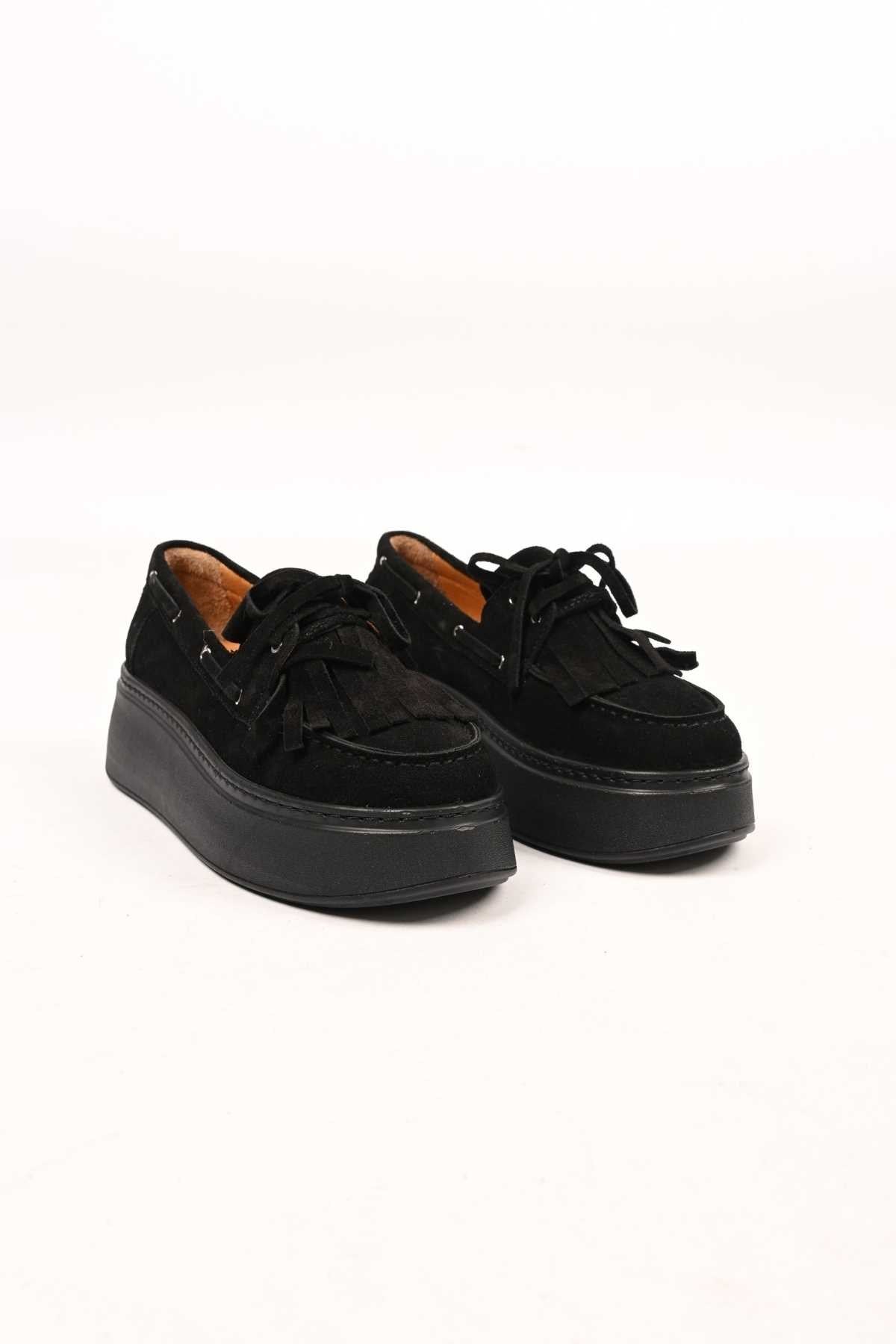 Bestello Slip-On Tassel Genuine Leather Casual Women's Shoes with Poly Sole 334-7877-35 Women's Shoes