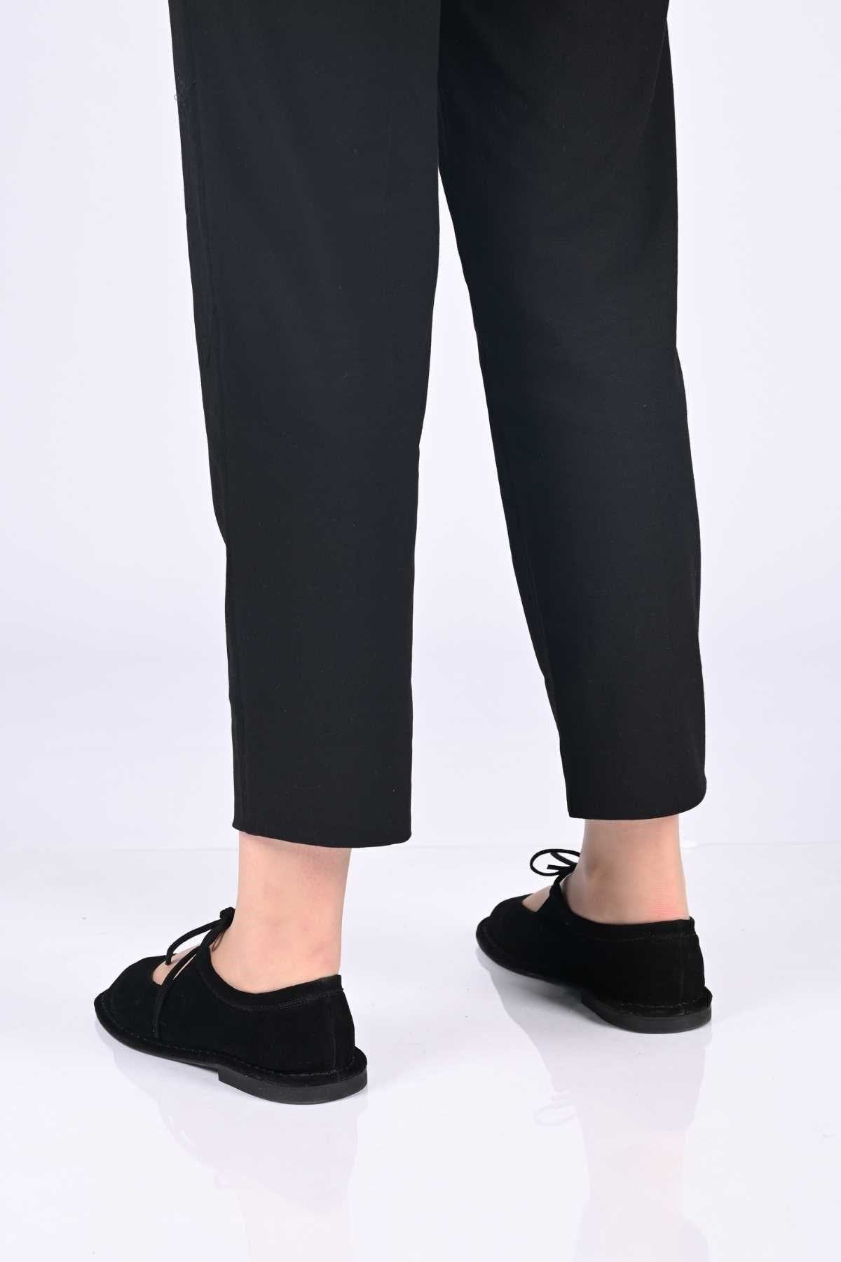 Bestello Lace-Up Genuine Leather Ballet Flats with Thermo Sole 332-25520 Women's Shoes