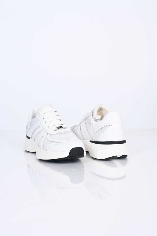 Bestello Lace-Up Thermo Sole Textile Genuine Leather Sneakers 338-7106 Women's Shoes