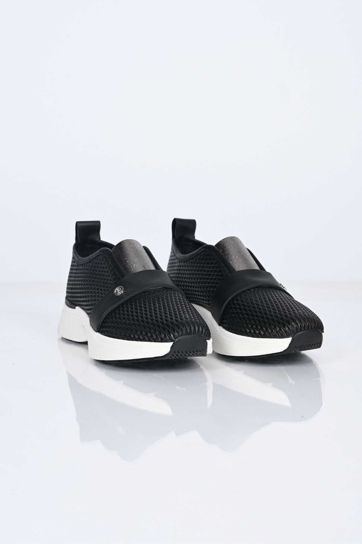Bestello Slip-On Elastic Sneaker with Staple Detail, Thermo Sole, Genuine Leather, 338-7084 Women's Shoes