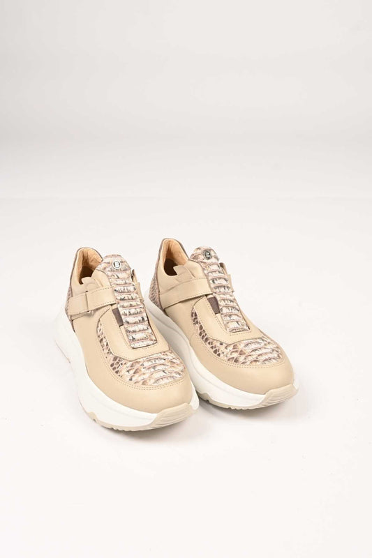 Bestello Slip-On Velcro Genuine Leather Sneakers with EVA Sole 101-8065-05 Women's Shoes