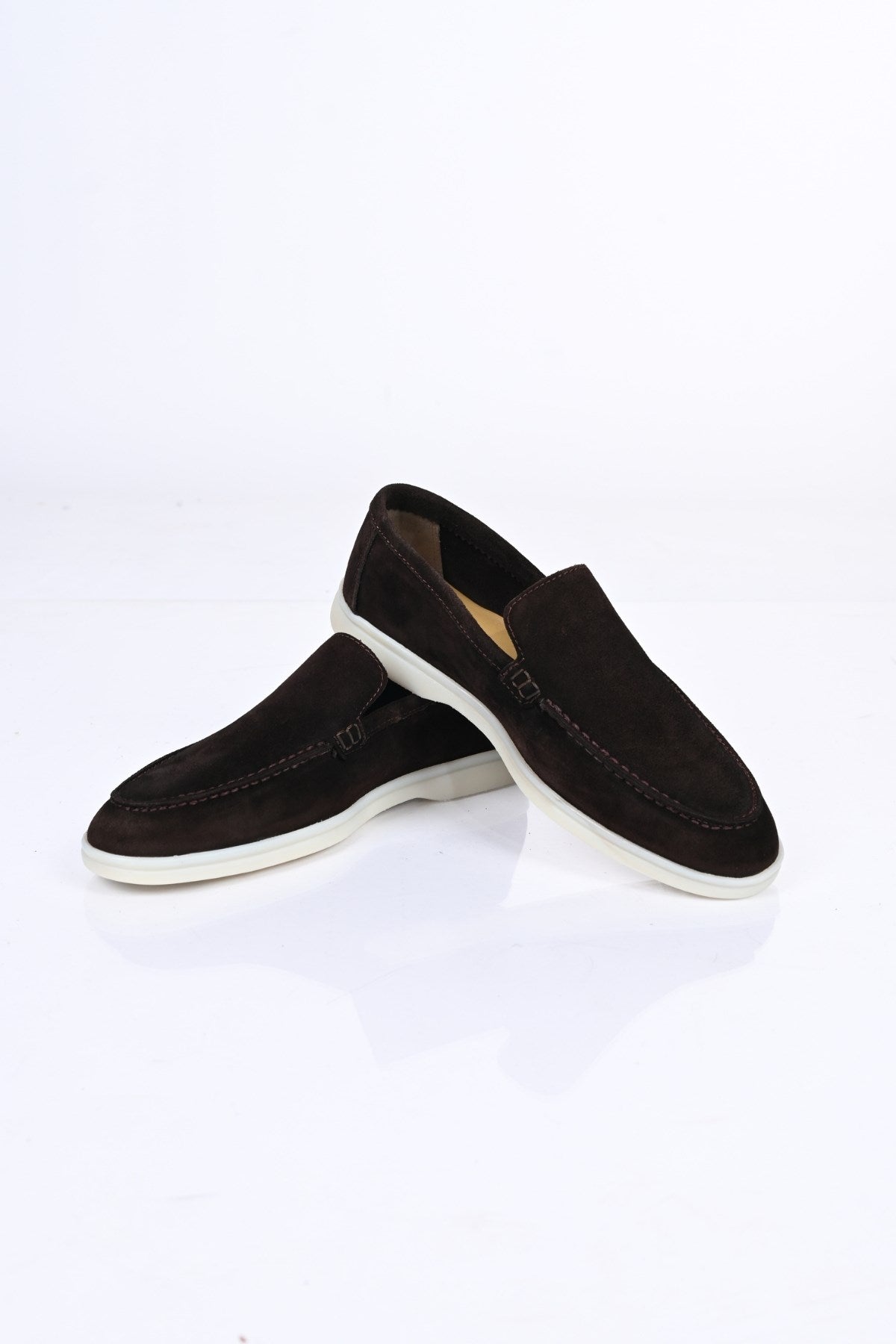 Bestello Slip-On Genuine Leather Loafers with Rubber Sole 028-2000 Men's Shoes