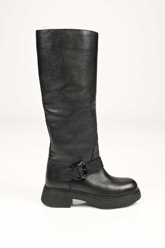 Bestello Women's Genuine Leather Slip-On Boots with Thermo Sole, Model 334-1500