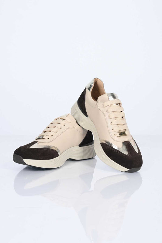 Bestello Lace-Up Genuine Leather Sneakers with Thermo Sole 338-7109 Women's Shoes