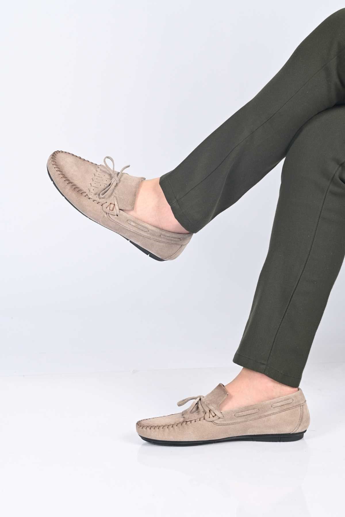 Bestello Slip-On Loafer with Bow, Genuine Leather, Polyurethane Sole, Men's Shoes 028-2065