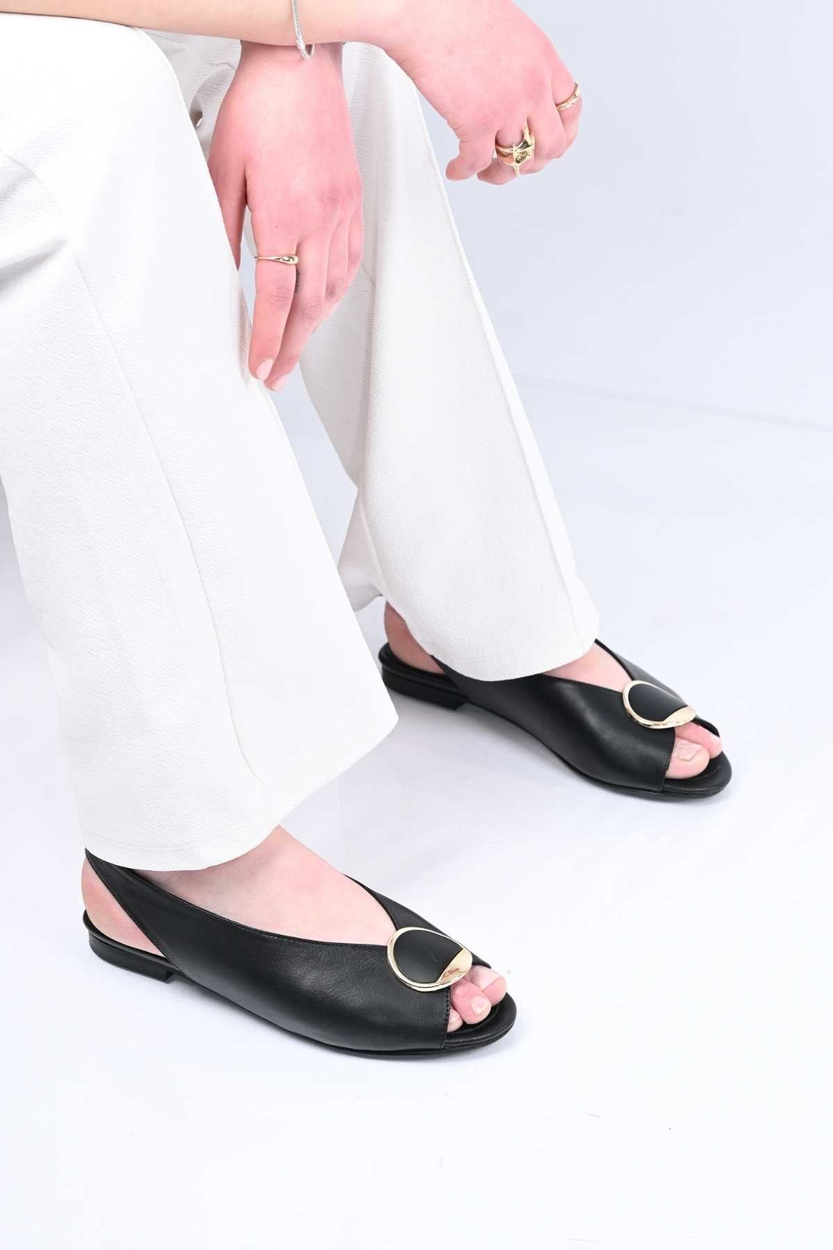 Bestello Genuine Leather Open-Toe Sandals with Buckle, Slip-On, Jurdan Sole 342-939 Women's Sandals