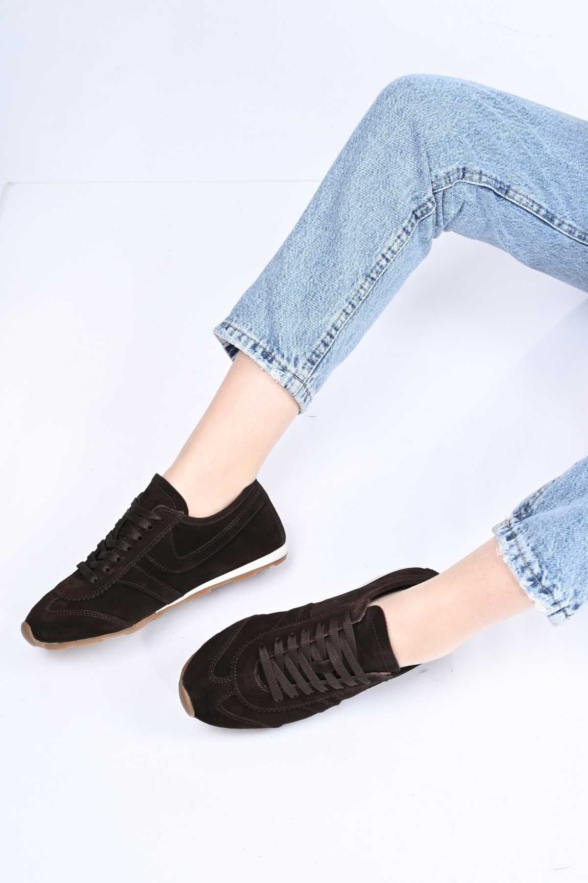 Bestello Lace-Up Genuine Leather Sneakers with Thermo Sole 341-0135 Women's Shoes